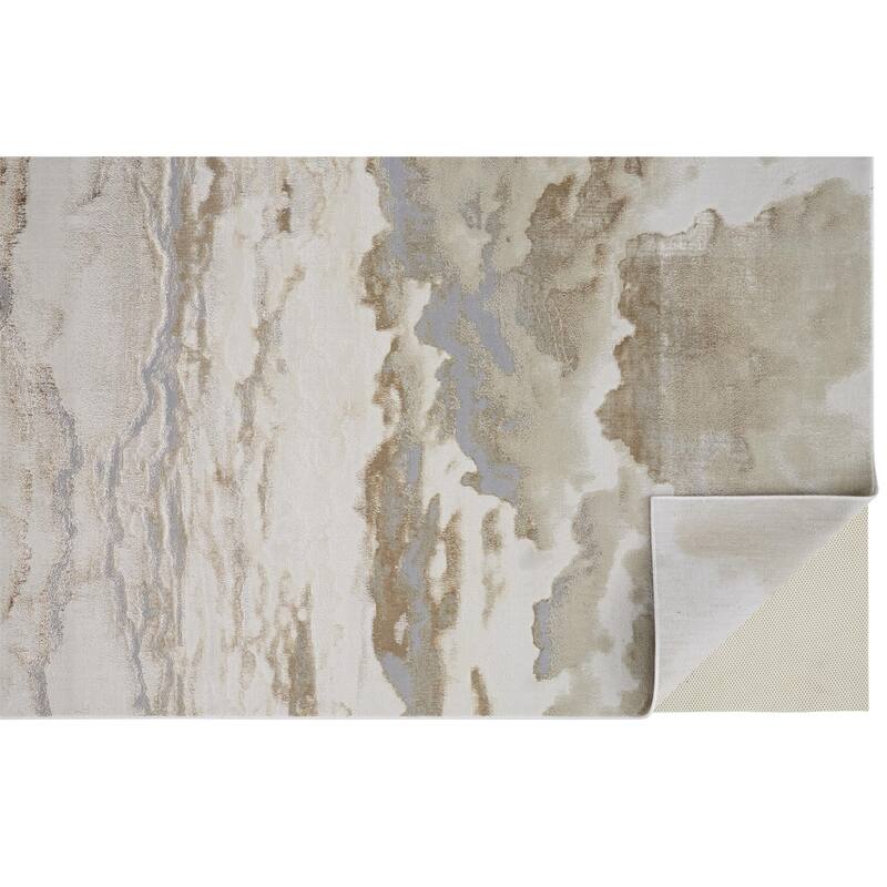 Zirun Abstract Modern Non Skid Woven Area Rug By HomeRoots