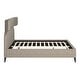 preview thumbnail 1 of 6, Dusa King Bed Olive Brown Olive Brown