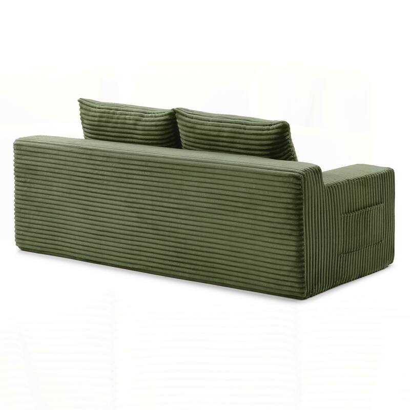 Foam Cloud Loveseat Sofa, 2 in 1 Convertible Folding Couch Bed
