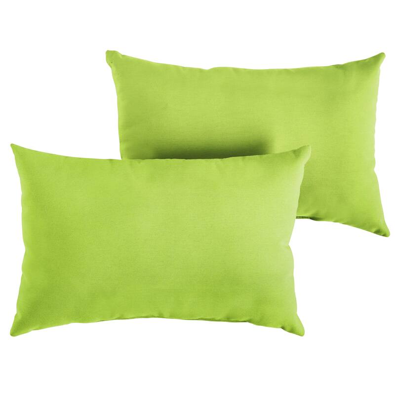 Charisma Outdoor Green Pillow Made with Sunbrella (Set of 2)