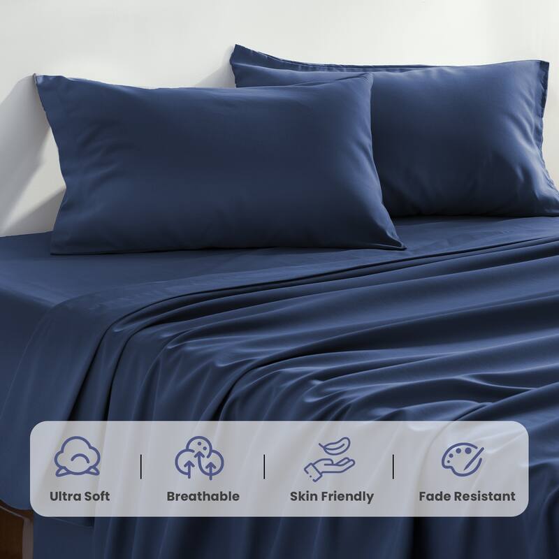 Luxurious Microfiber 4-Piece Sheet Set