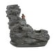 preview thumbnail 6 of 11, Christopher Knight Home - Hailey 4-Tiered Concrete Rock Waterfall Fountain Outdoor Garden Decor with LED Lights