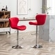 preview thumbnail 29 of 75, Roundhill Furniture Ellston Upholstered Adjustable Swivel Barstools, Set of 2