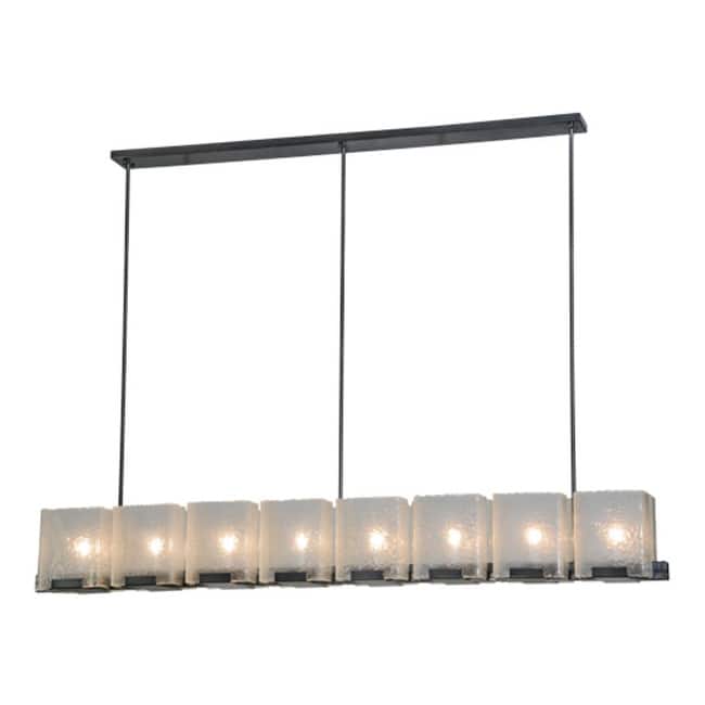 Meyda Tiffany 135816 Ice Cube 8 Light 78" Wide Linear Chandelier