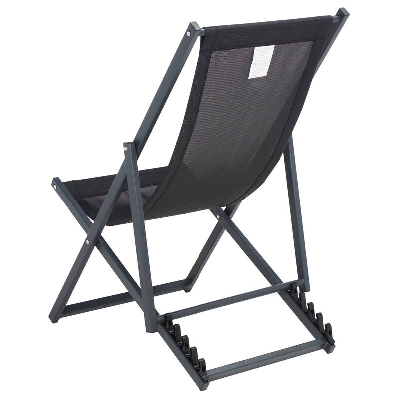 SAFAVIEH Outdoor Malaya Set of 2 Sling Chairs - 36" W x 22" D x 30" H - 36Wx22Dx30H