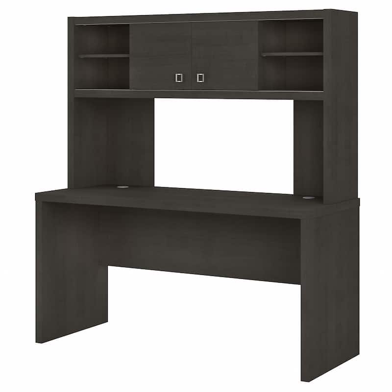 Echo 60W Credenza Desk with Hutch by Bush Business Furniture