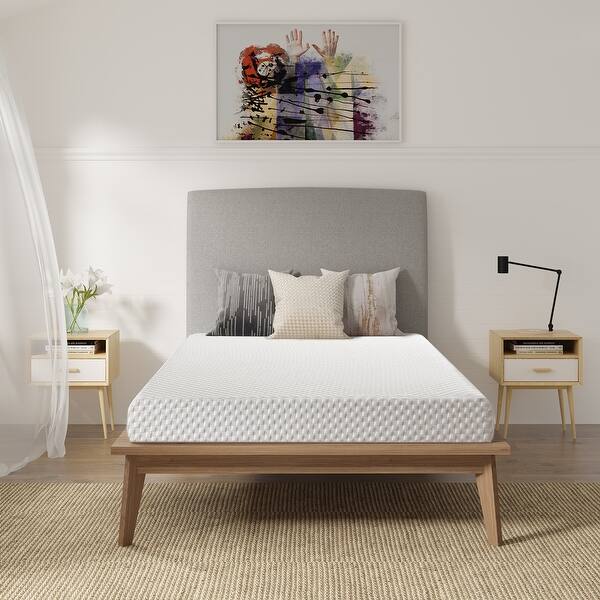 slide 2 of 10, 6 Inches Gel Memory Foam Mattress, Queen Size Mattress Medium - Queen - White