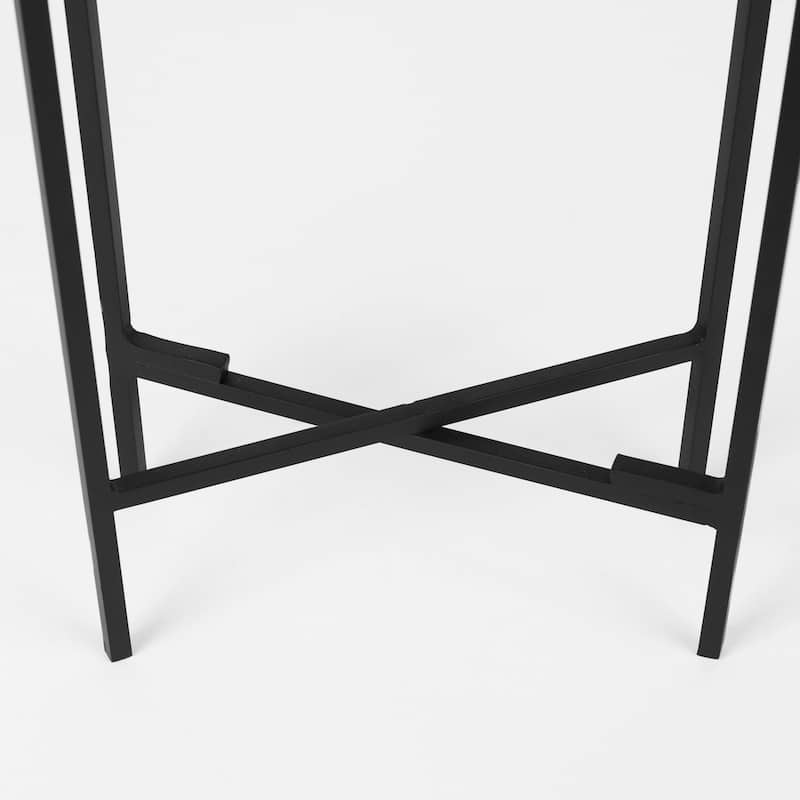 Sowerberry (Large) Bronze Metal w/Black Iron Legs Plant Stand