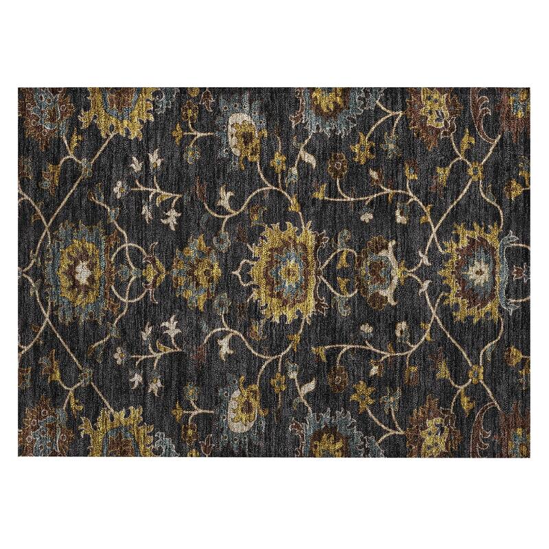 Machine Washable Indoor/ Outdoor Traditional Luna Chantille Rug