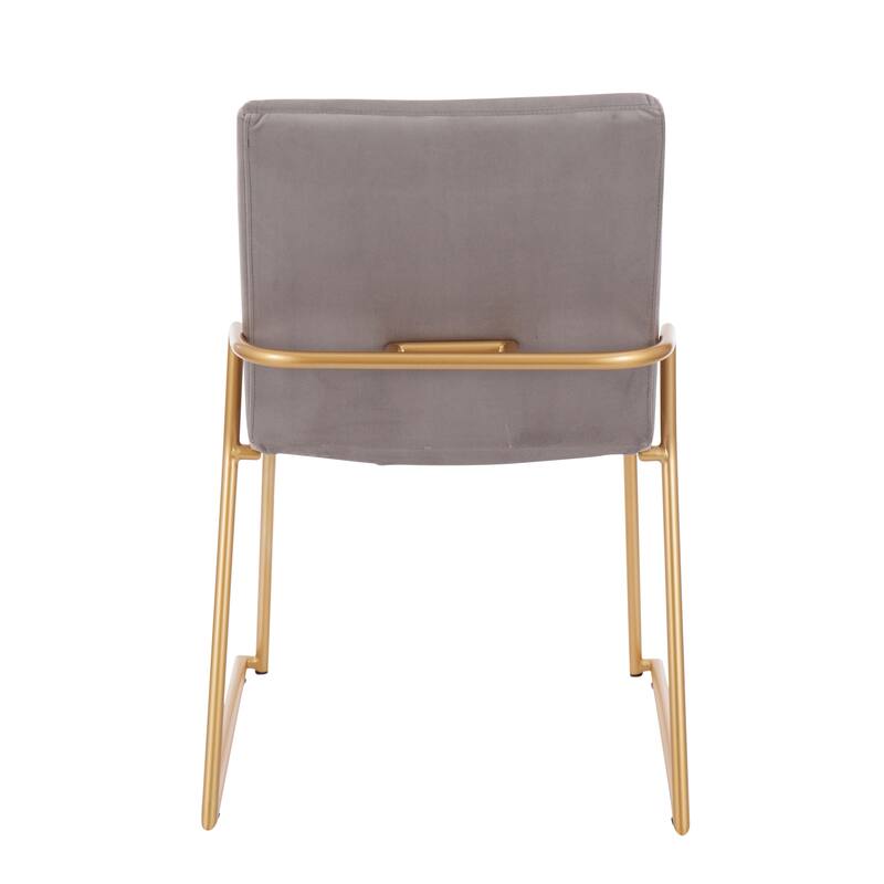 Silver Orchid Jayci Gold Metal Dining Chair (Set of 2)