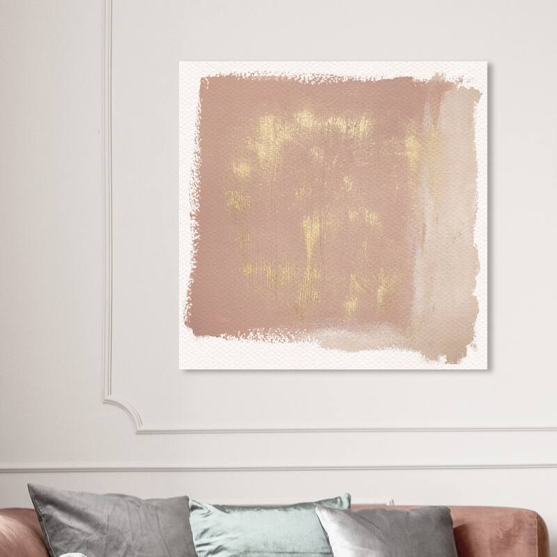 Wynwood Studio Canvas Abstract Cloudy Dreams Brown and Light Brown Modern & Contemporary Wall Art Canvas Print - 40 x 40
