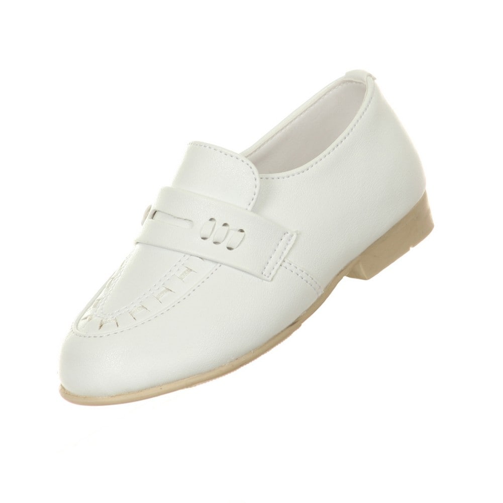 boys white leather shoes