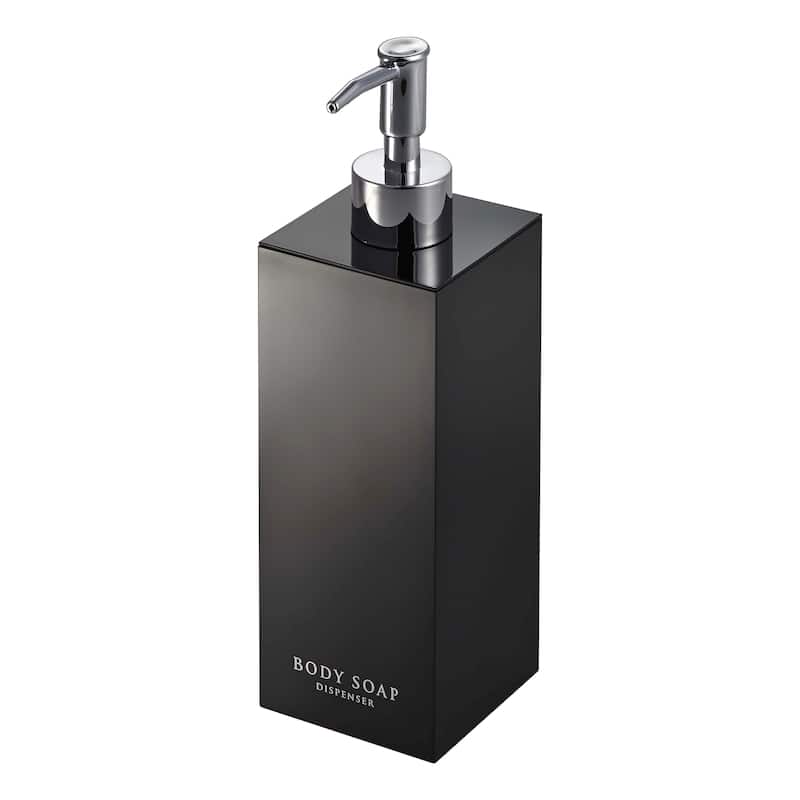 Yamazaki Home Square Shower Dispenser - Three Styles, ABS Plastic, Body Soap - L 2.76 x W 2.76 x H 9.06 inches
