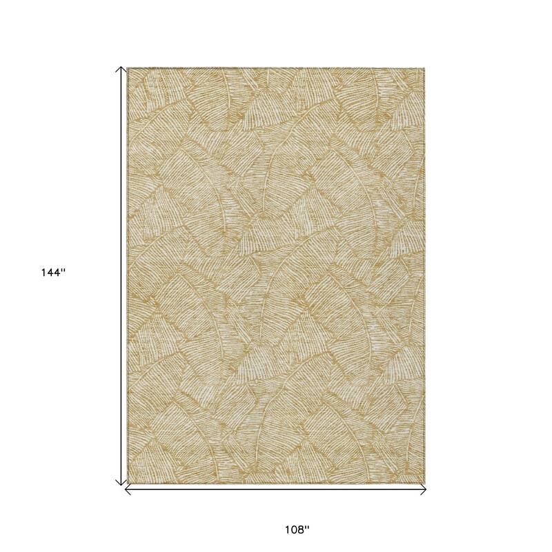 HomeRoots Floral Transitional Rectangle Outdoor Rug