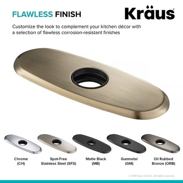 Shop Kraus Bdp02 Deck Plate For Bathroom Faucet Overstock 30323020
