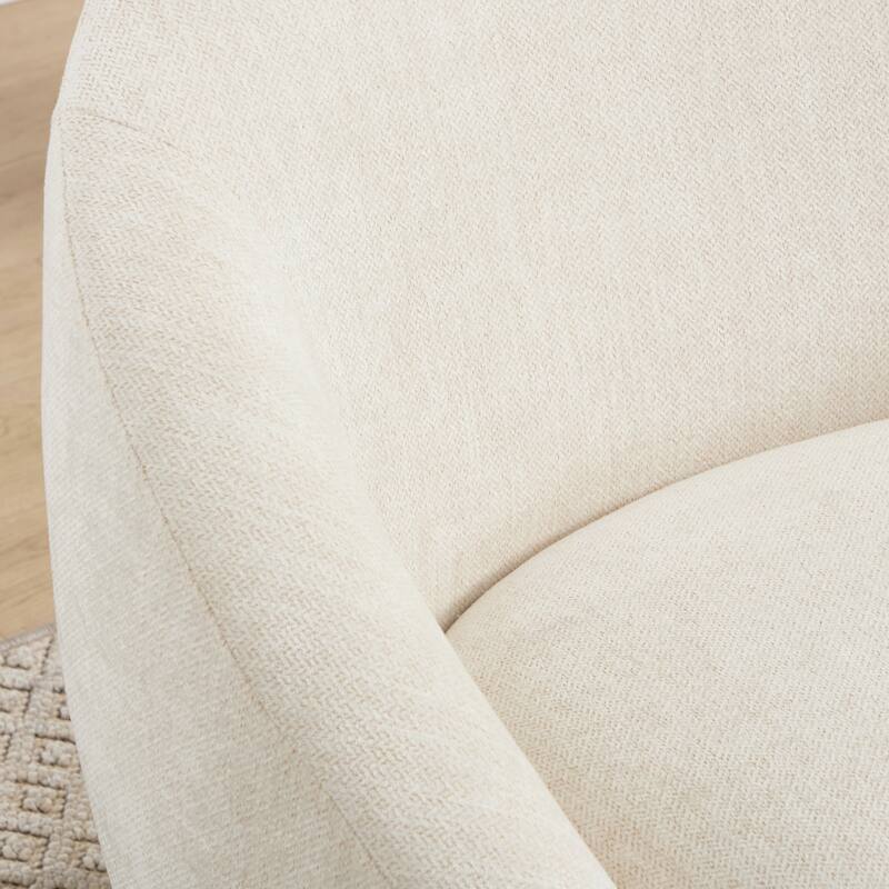 360° Swivel Chenille Upholstered Barrel Accent Chair Armchair - 30.3"W x 28.7"D x 29.5"H