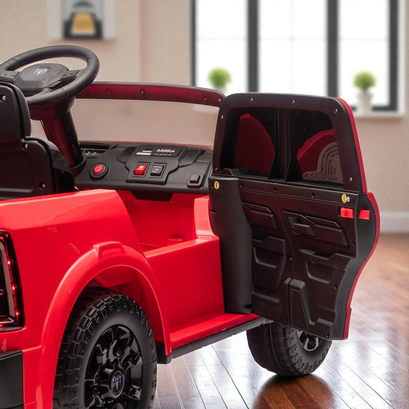 24V Licensed Dodge RAM 2500 2-Seater Kids Ride On Truck with Remote, Dual Motors, 4-Wheel Suspension, Bluetooth & Music
