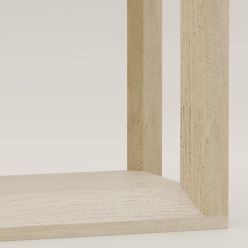 Solid Wood Veneer Console Table, 60 Inch Wide Sofa Table with Ample Storage for Entryway Organization