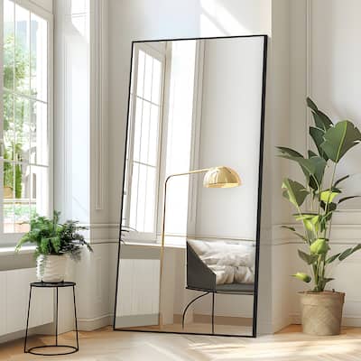 Modern Oversized Aluminum Alloy Full-Length Floor Mirror - 75*38