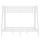 preview thumbnail 9 of 9, Metal Twin Over Full Bunk Bed for Teens and Adults Space-Saving No Box Spring White