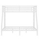 preview thumbnail 3 of 9, Noise-Free Bed Frame Twin Over Full Metal Bunk Bed with Guardrails