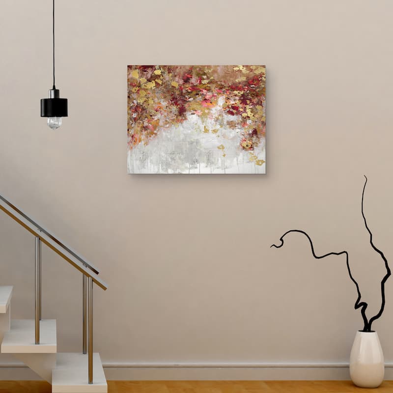 Charmed Red & Gold by Nikki Robbins Canvas Art Print