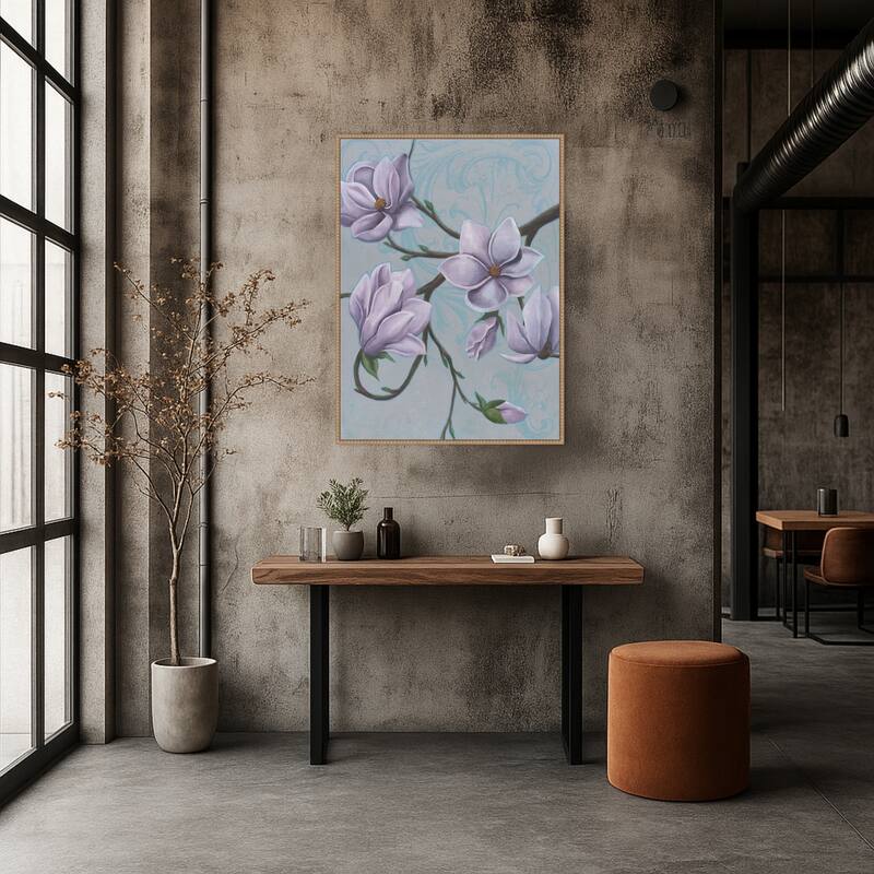 Branches of Magnolia No. 1 by Grace Popp Framed Canvas Wall Art Print