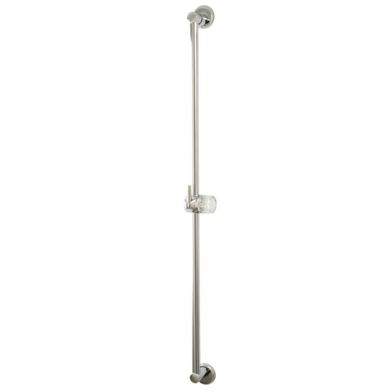 Showerscape 30-Inch Brass Shower Slide Bar - Polished Chrome