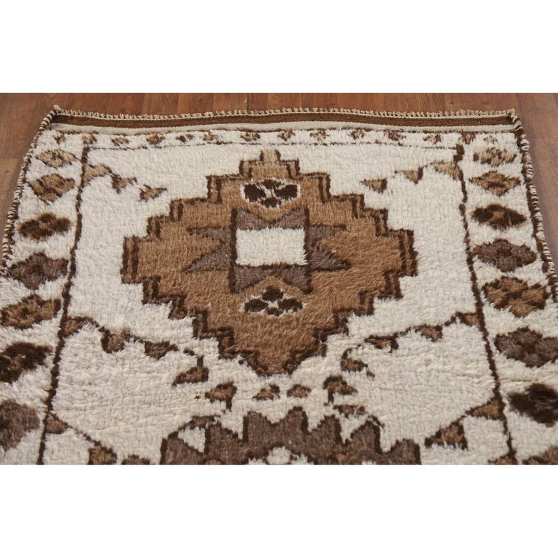 Anatolian Runner Rug Hand-knotted Oriental Wool Carpet - 3'5"x 11'5"