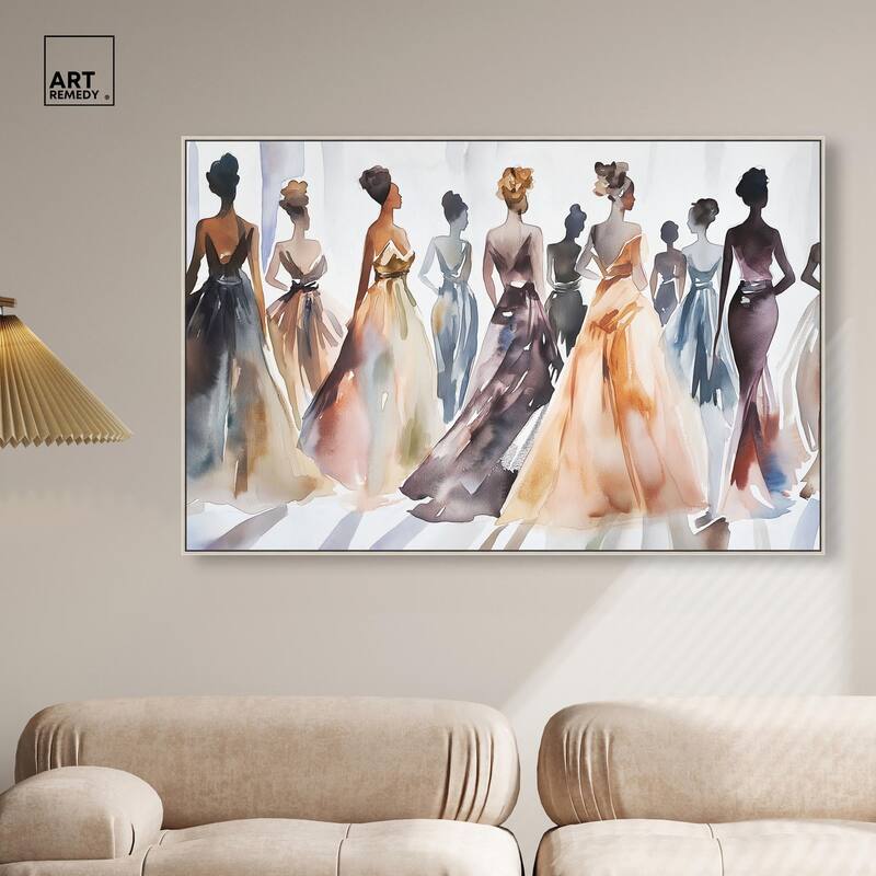 Model Lineup Canvas by Art Remedy