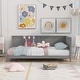 preview thumbnail 1 of 7, Classic Mid-Century Modern Daybed Timeless Elegance Twin Size - White Gray - Twin
