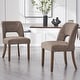 preview thumbnail 108 of 144, Wooden Dining Chairs Set of 2/4/6,Modern Fabric Upholstered Dining Room Chair Kitchen Chairs Set of 2 - Brown