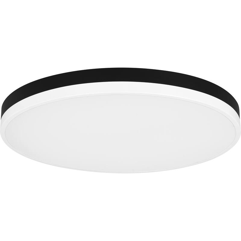 Weldin Integrated LED Matte Black White Flush Mount - Matte Black