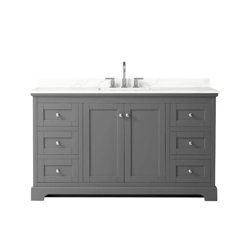 Wyndham Collection WCV232360S-QTZ-US3MXX Avery 60" Free Standing