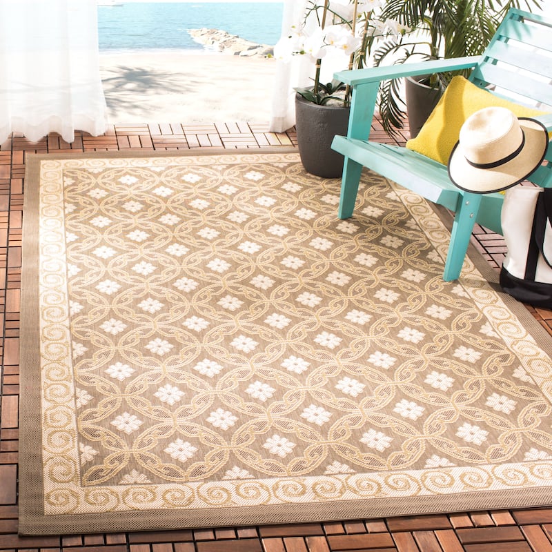 SAFAVIEH Courtyard Vernetta Indoor/ Outdoor Waterproof Patio Backyard Rug