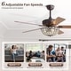 preview thumbnail 22 of 51, Sofucor 52" Ceiling Fan with Light Remote, Classical Crystal Chandelier fan, 5 Reversible Blades & Reverse Airflow