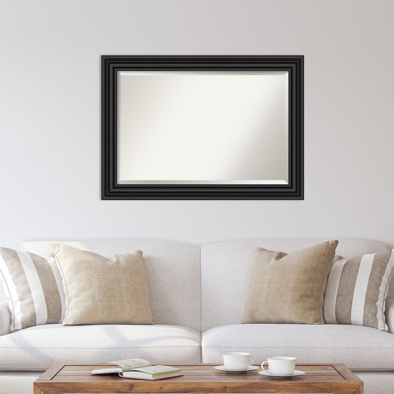 Beveled Wall Mirror - Colonial Black Frame - Colonial Black