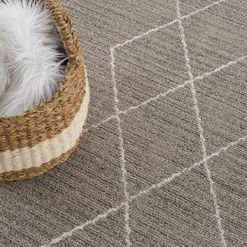 Hauteloom Casablanca Collection Bohemian Farmhouse High Pile Area Rug