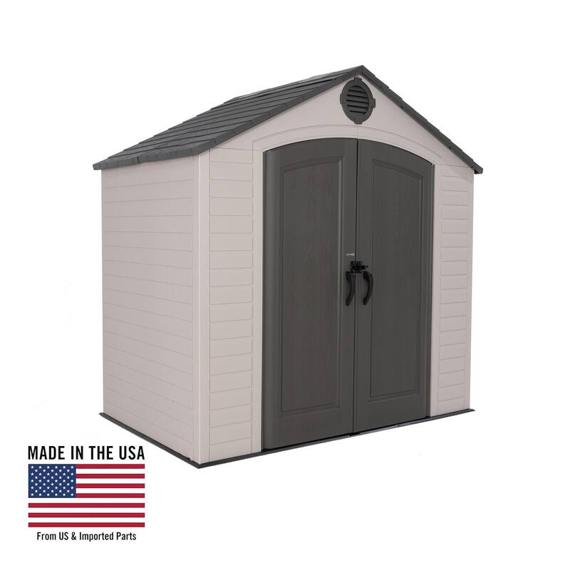 Lifetime, 8'x5' Outdoor Storage Shed - Desert Sand