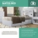 preview thumbnail 4 of 5, OS Home and Office Furniture Model 6000 Twin Sized White Mates Bed with Two Drawers