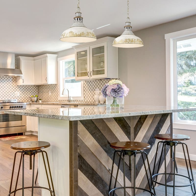 Golden Lighting Kinsley 1-light Pendant in Antique Ivory shade