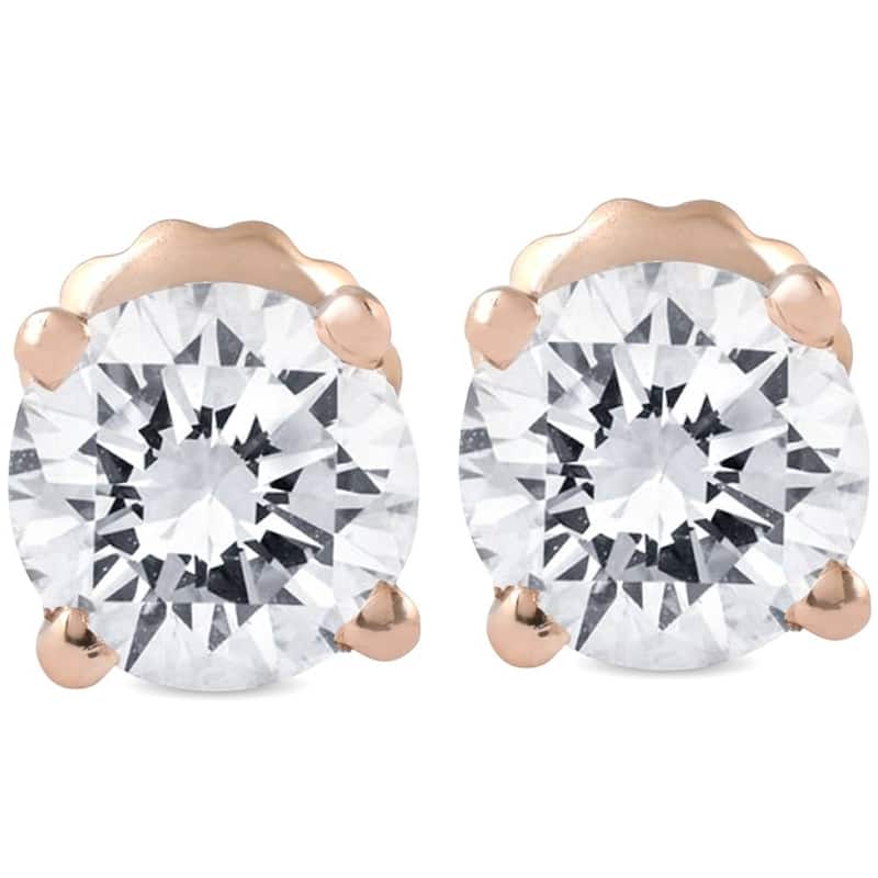 1 cttw Diamond Studs Rose Gold