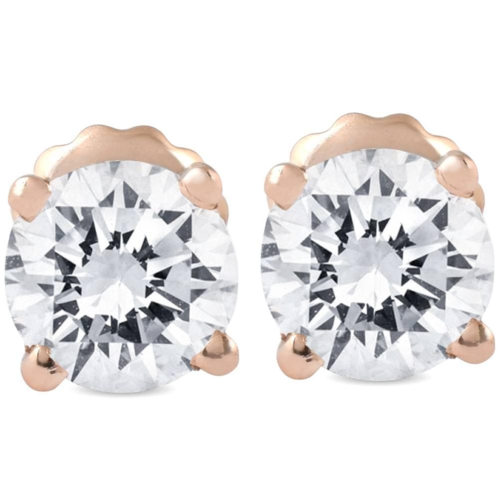 Bliss Diamond 1 cttw Diamond Studs Rose Gold