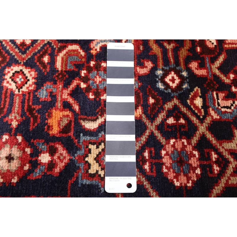 ECARPETGALLERY Hand-knotted Andelz Dark Navy Wool Rug - 3'3 x 10'7