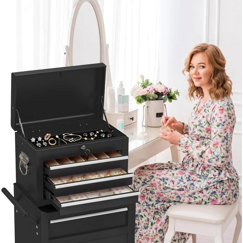 AECOJOY Tool Chests & Cabinets Detachable Metal w/ Wheels