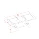 preview thumbnail 14 of 44, 7-Pc Kitchen Dinning Set with Rectangle Table and Parson Chairs - Distressed Jacobean Finish (Color Option)