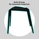 preview thumbnail 40 of 56, Modern Plastic Garden Patio Indoor or Outdoor Dining Stackable Chair UV Protected Armless With Dot Back Surf