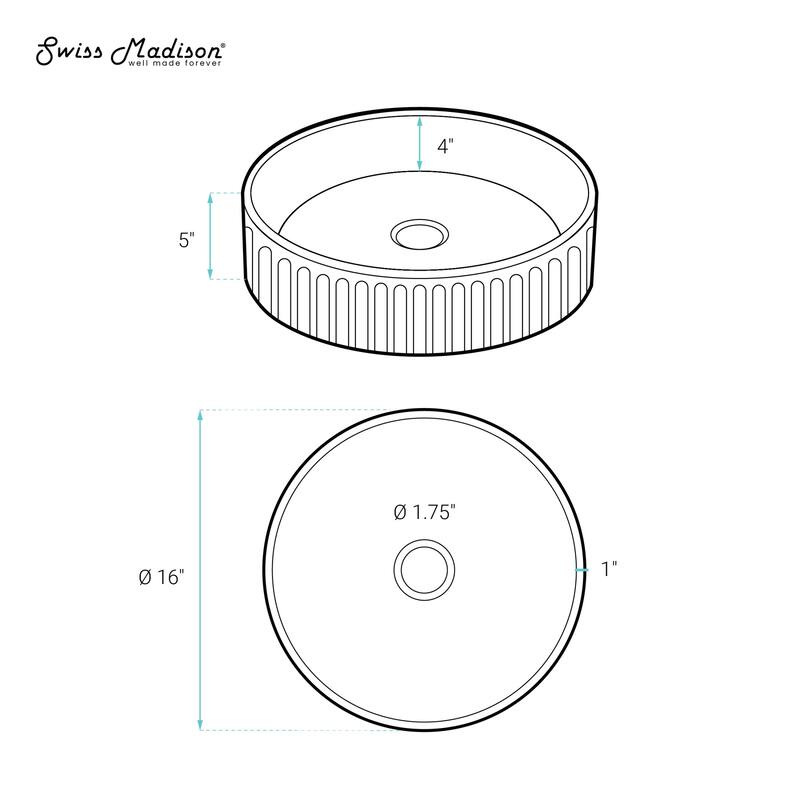 Lafayette 16" Round Concrete Vessel Sink In Terracotta - 16