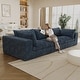 preview thumbnail 145 of 147, Modular Sectional Sofa Corduroy Upholstered Sleeper Sofa Convertible Cloud Accent Couch Deep Seat Chaise Lounge, DIY Combination