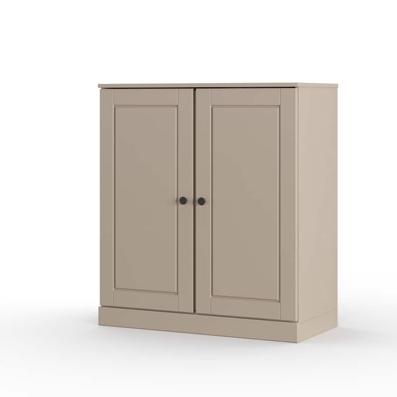 Palace Imports 100% Solid Wood 32" Bathroom Cabinet with Solid Doors and Adjustable Shelves - Beige